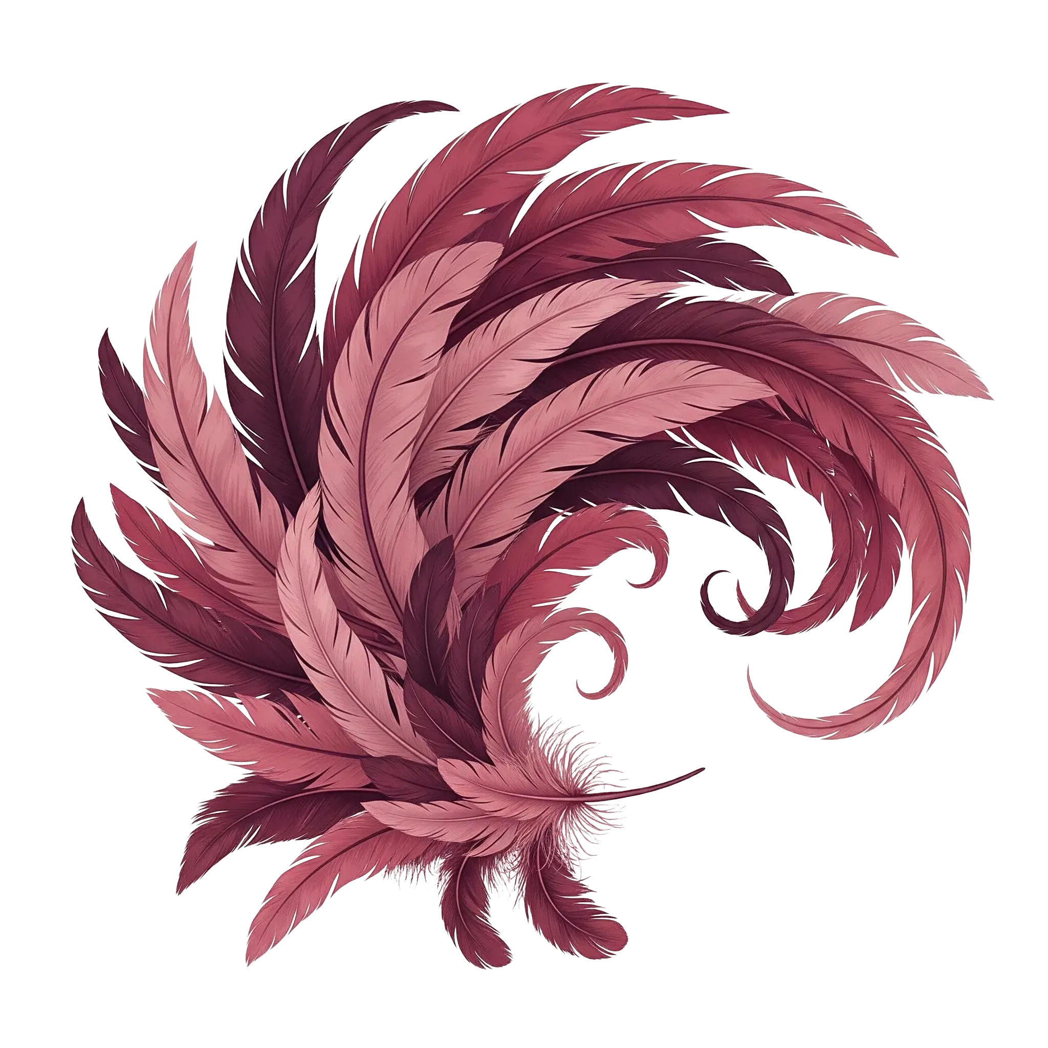 Decoración de plumas